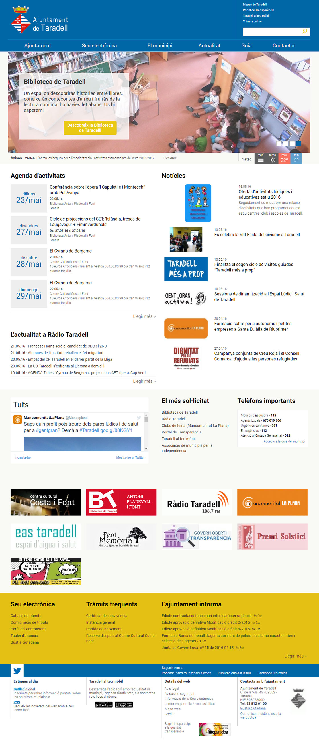 Portal municipal de l'Ajuntament de Taradell